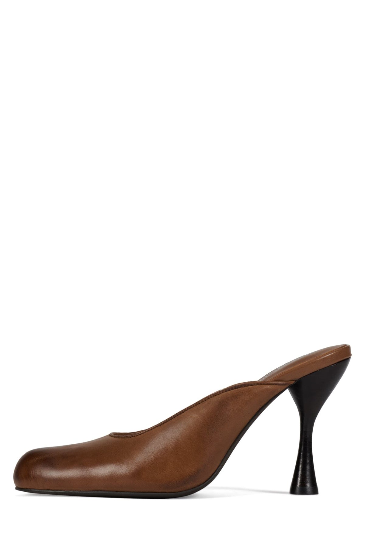 AUDRINA Jeffrey Campbell Heeled Mule Brown Ruboff