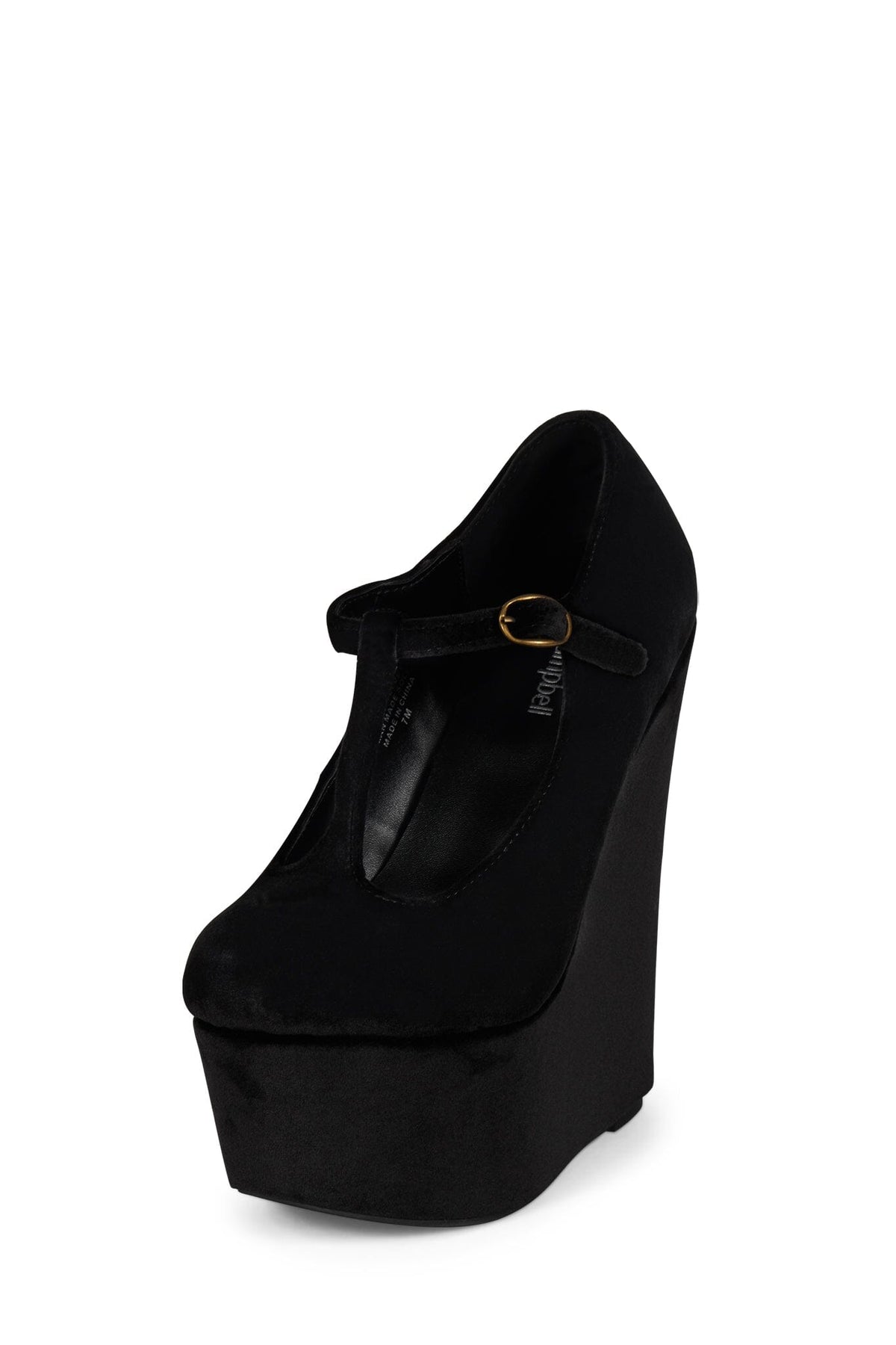BAM-BAM Jeffrey Campbell Platform Mary-Jane Black Velvet
_hover