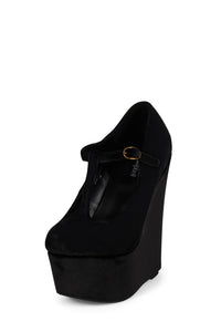 BAM-BAM Jeffrey Campbell Platform Mary-Jane Black Velvet
_hover