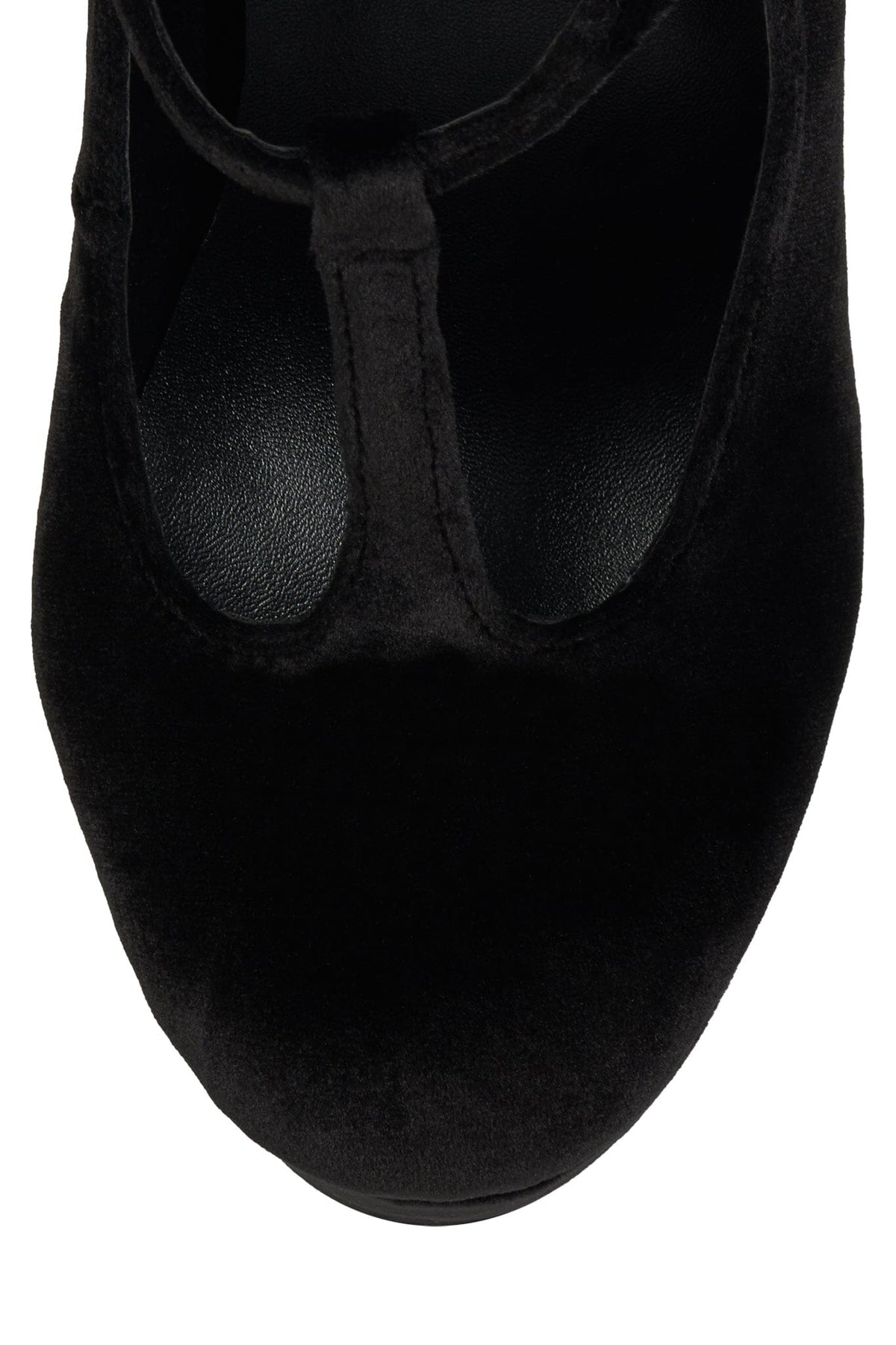 BAM-BAM Jeffrey Campbell Platform Mary-Jane Black Velvet