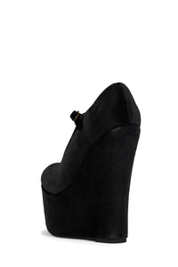 BAM-BAM Jeffrey Campbell Platform Mary-Jane Black Velvet