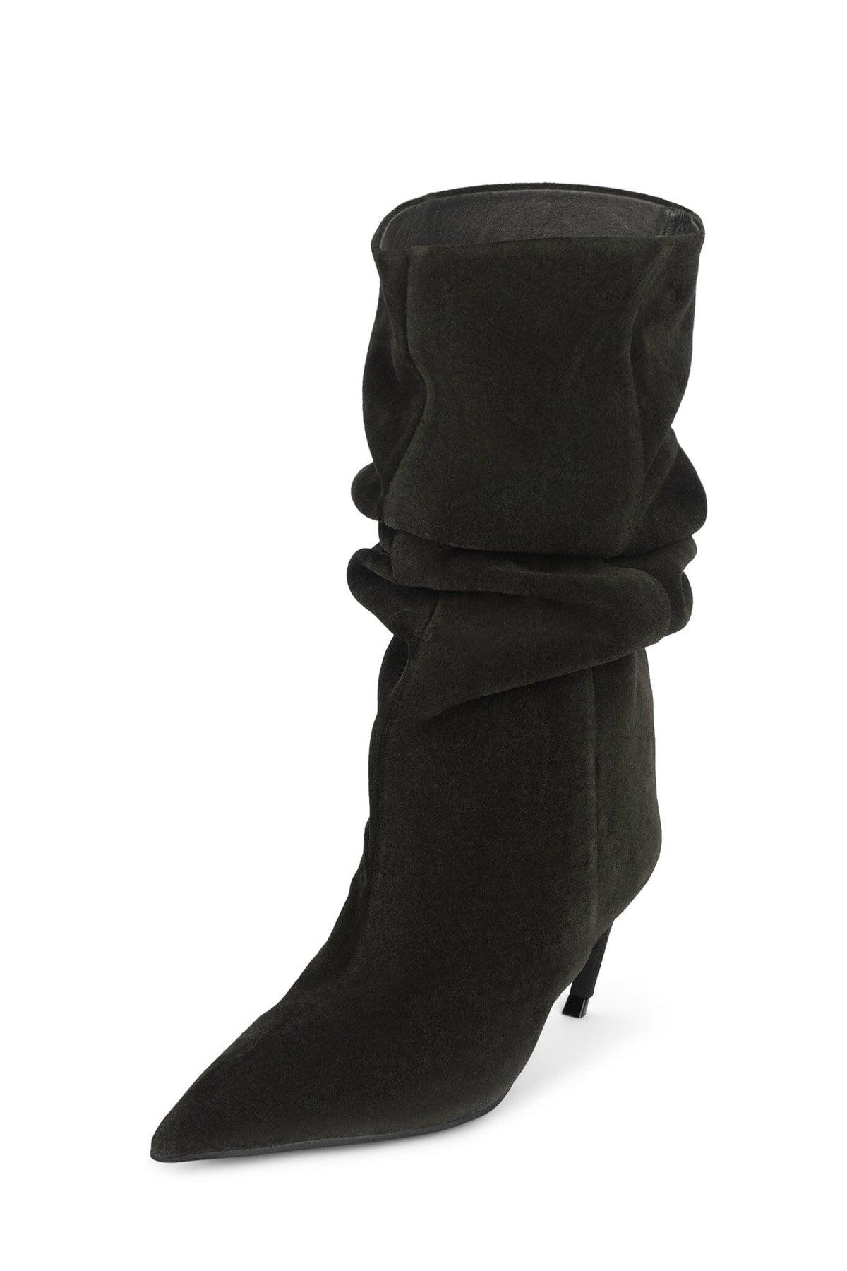 BANGARANG Heeled Slouched Boot Dark Grey Suede