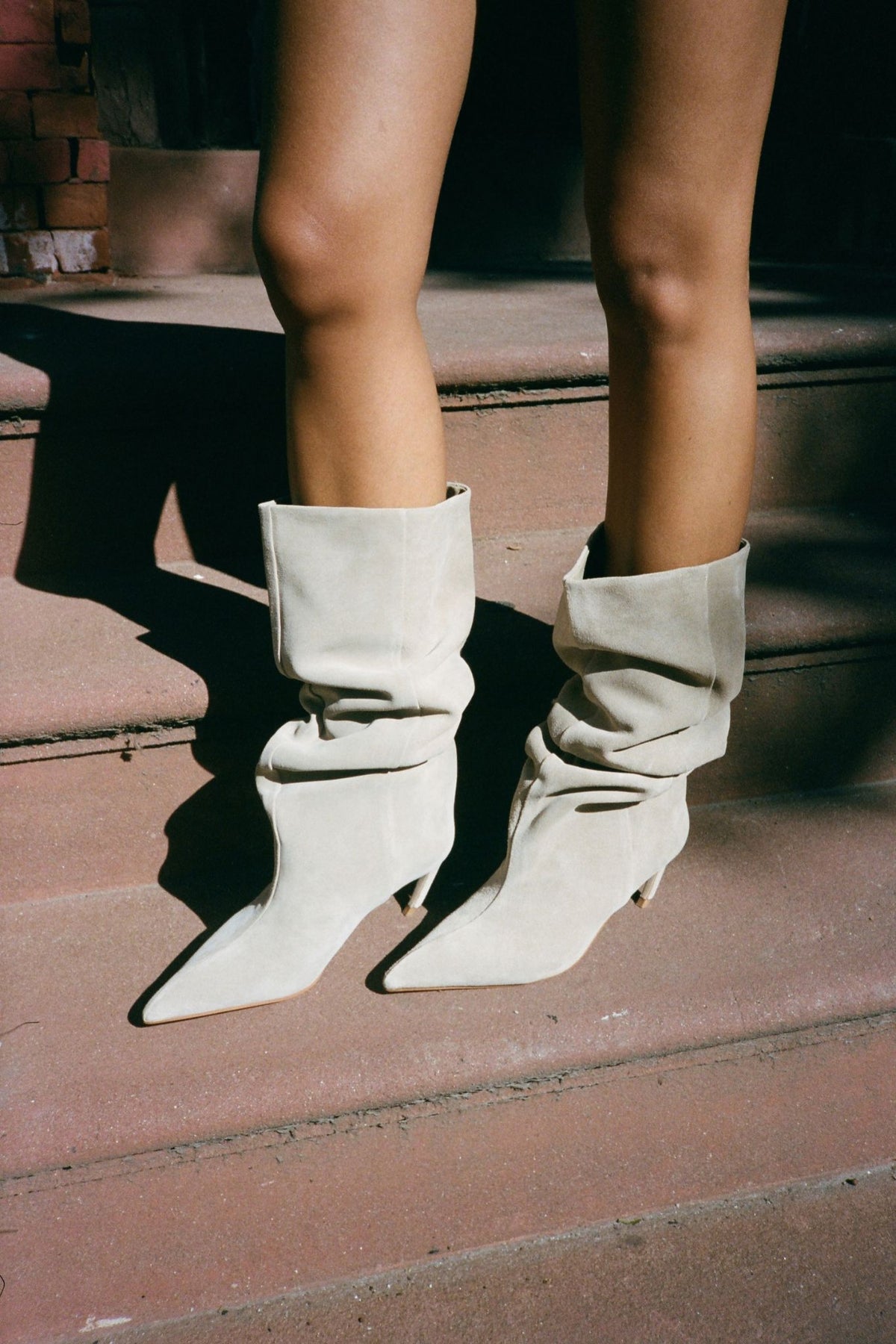 BANGARANG Heeled Slouched Boot Ice Suede _hover