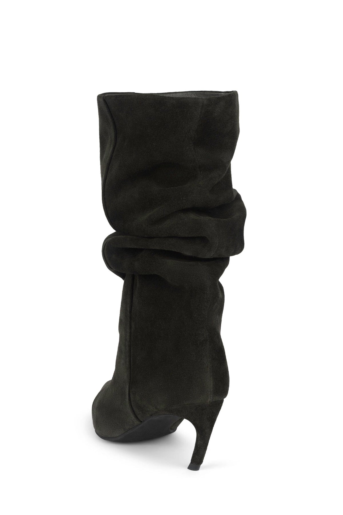 BANGARANG Heeled Slouched Boot Dark Grey Suede