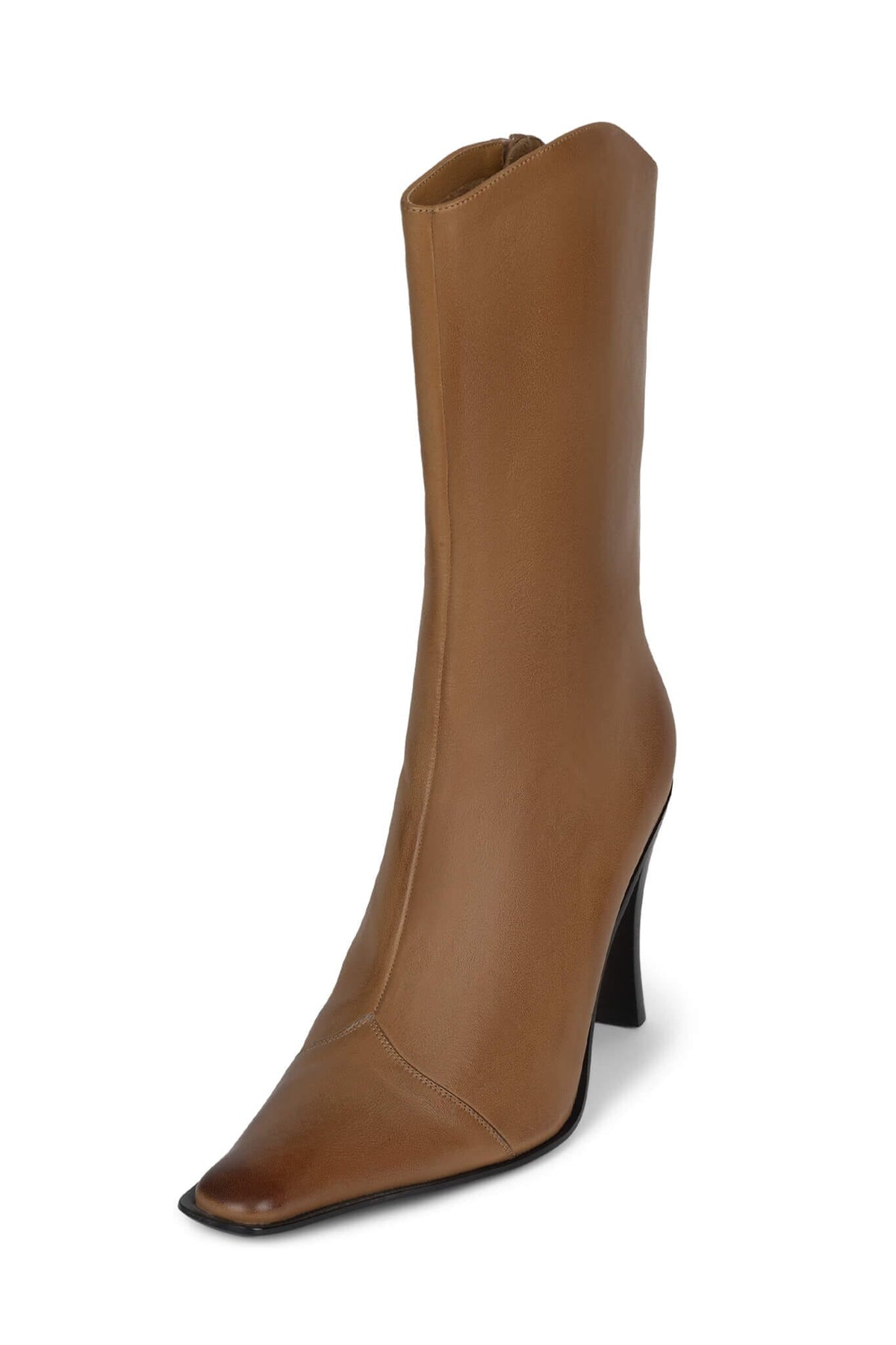 BE-BOLD Jeffrey Campbell Mid-Calf Boot Camel Distressed
