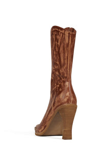 BE-BOLD Jeffrey Campbell Mid-Calf Boot Tan Sanded