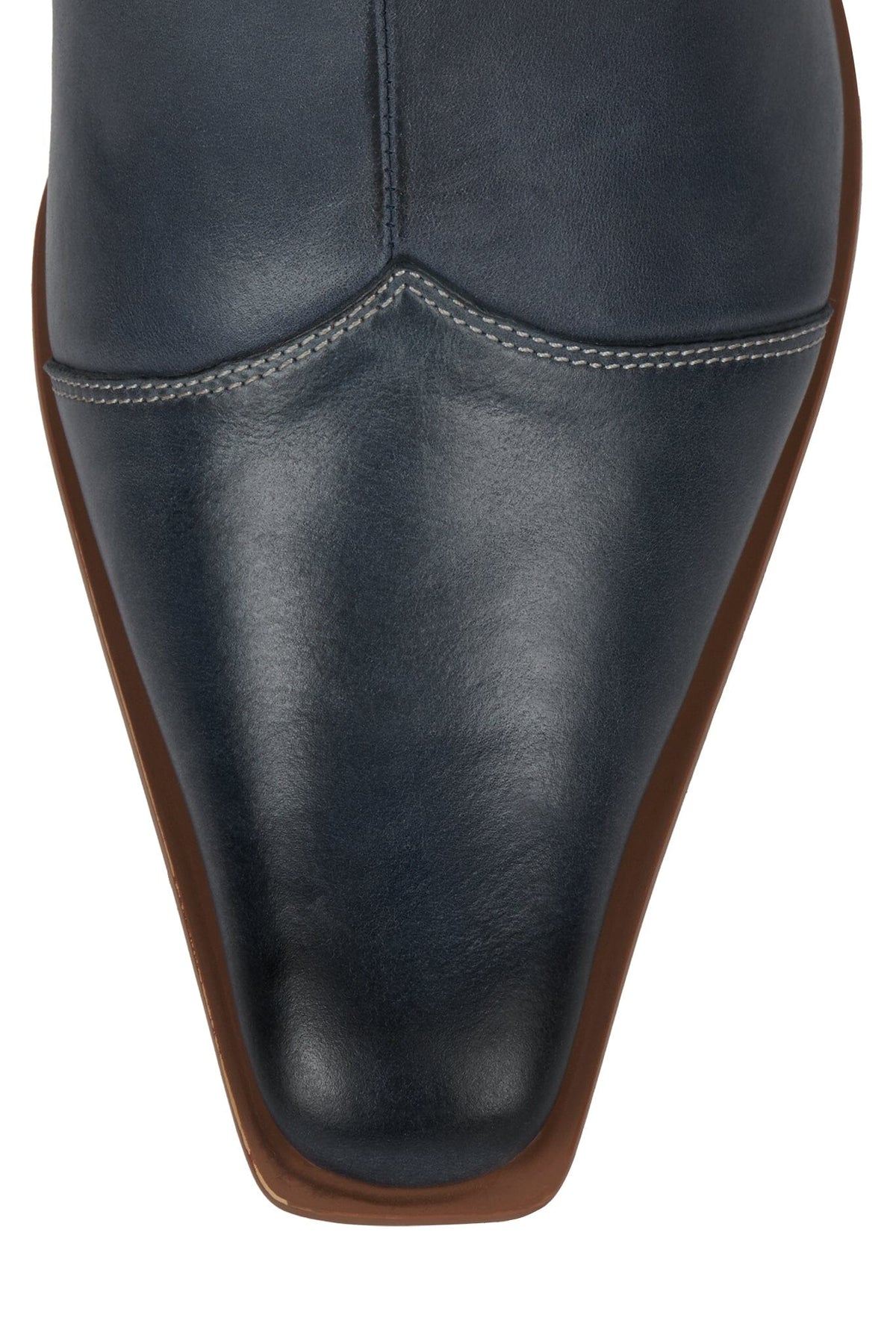 BE-BOLD Jeffrey Campbell Mid-Calf Boot Blue Distressed