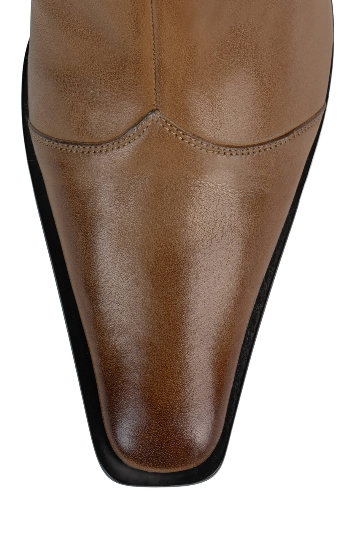 BE-BOLD Jeffrey Campbell Mid-Calf Boot Camel Distressed