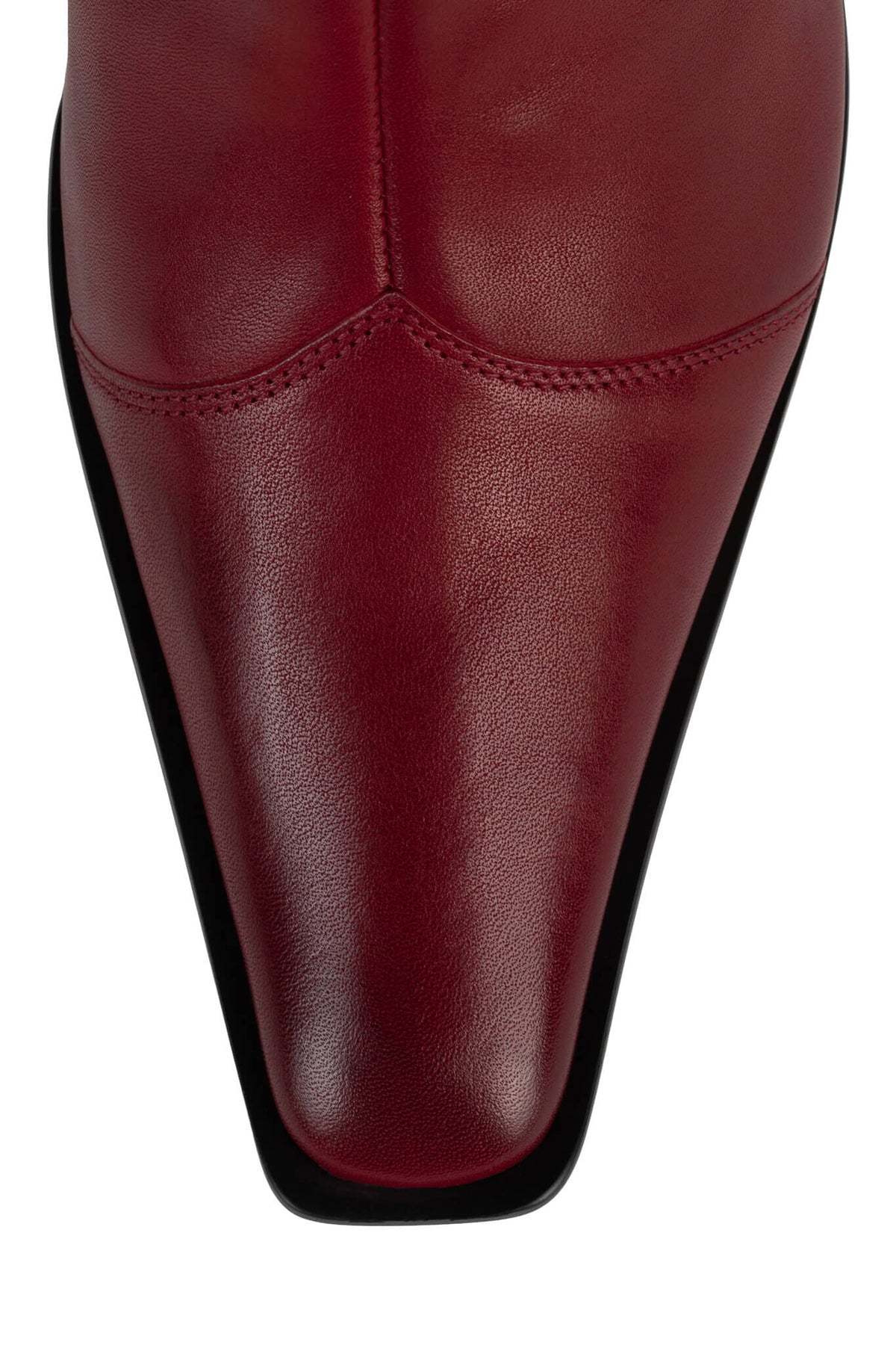 BE-BOLD Jeffrey Campbell Mid-Calf Boot Red Distressed
