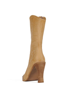 BE-BOLD Jeffrey Campbell Mid-Calf Boot Natural Sanded 
