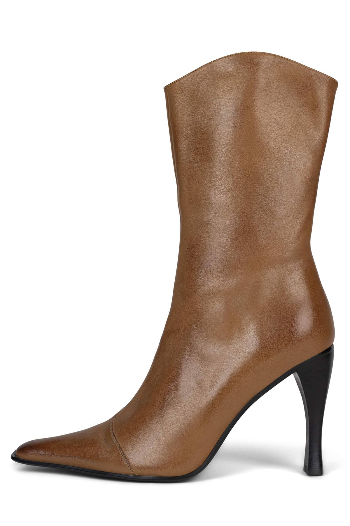 BE-BOLD Jeffrey Campbell Mid-Calf Boot Camel Distressed