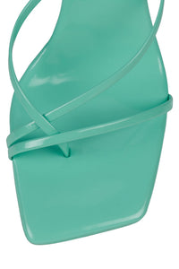 BISCOTTI Jeffrey Campbell Wedge Sandal Mint Patent