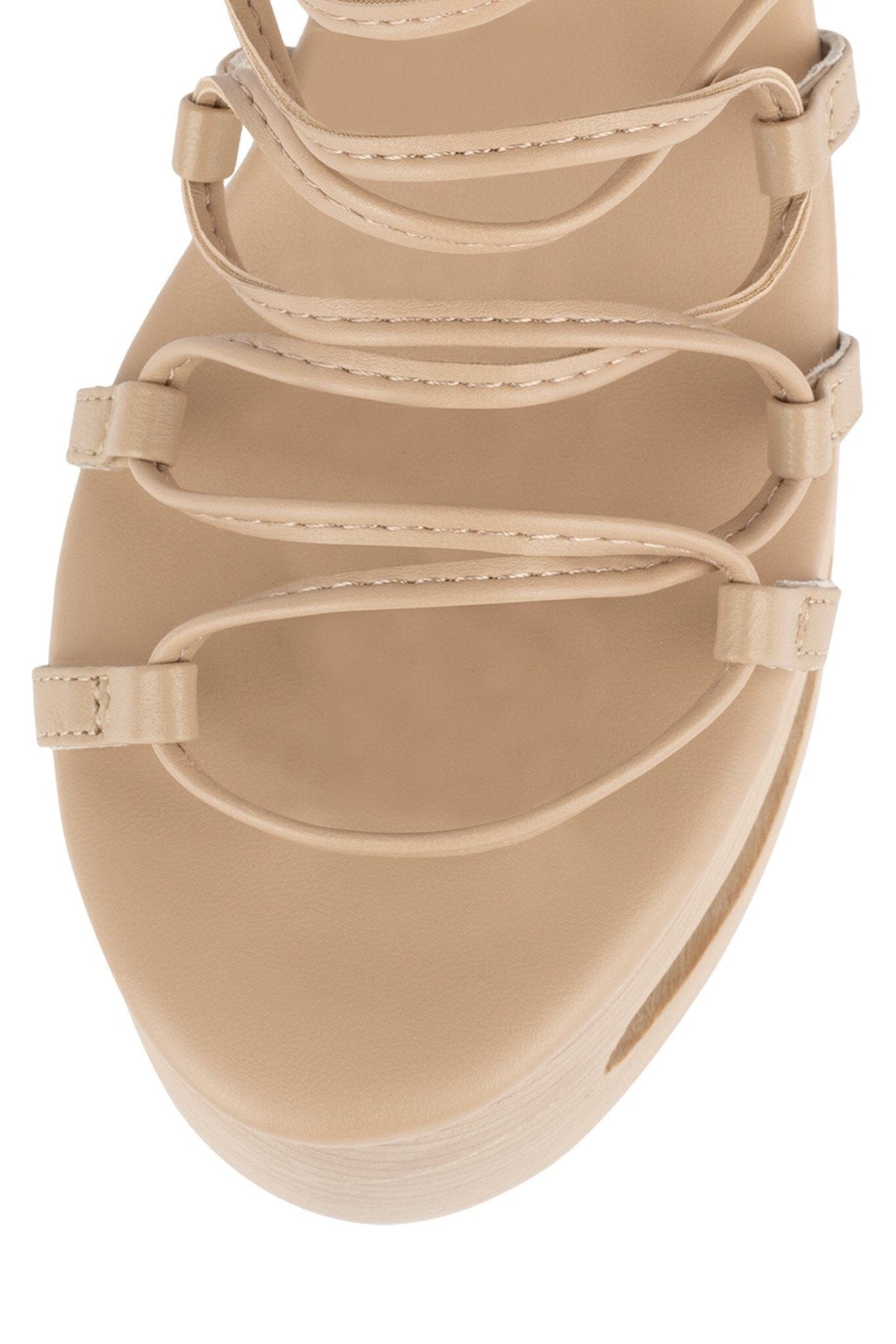 BLAZE-UP Platform Sandal Jeffrey Campbell Natural