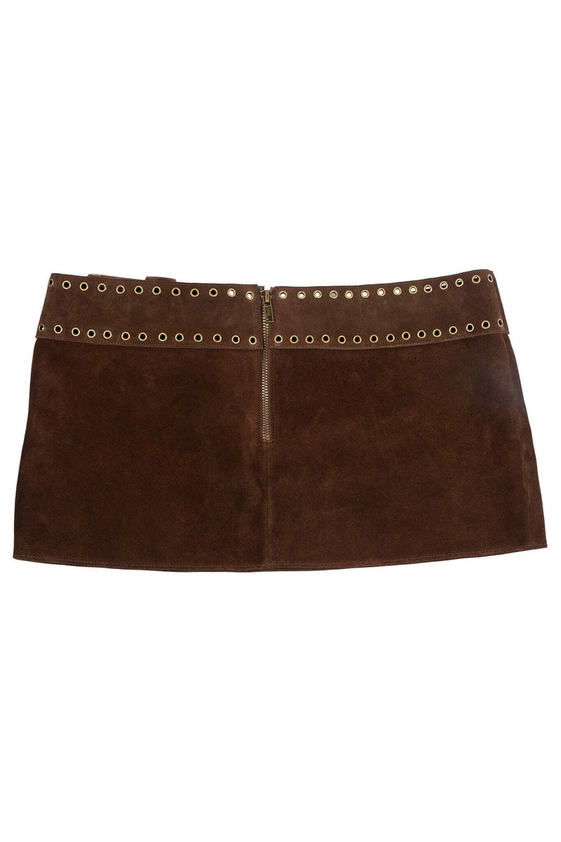 BOLSITA Jeffrey Campbell Mini Skirt Brown Suede
_hover
