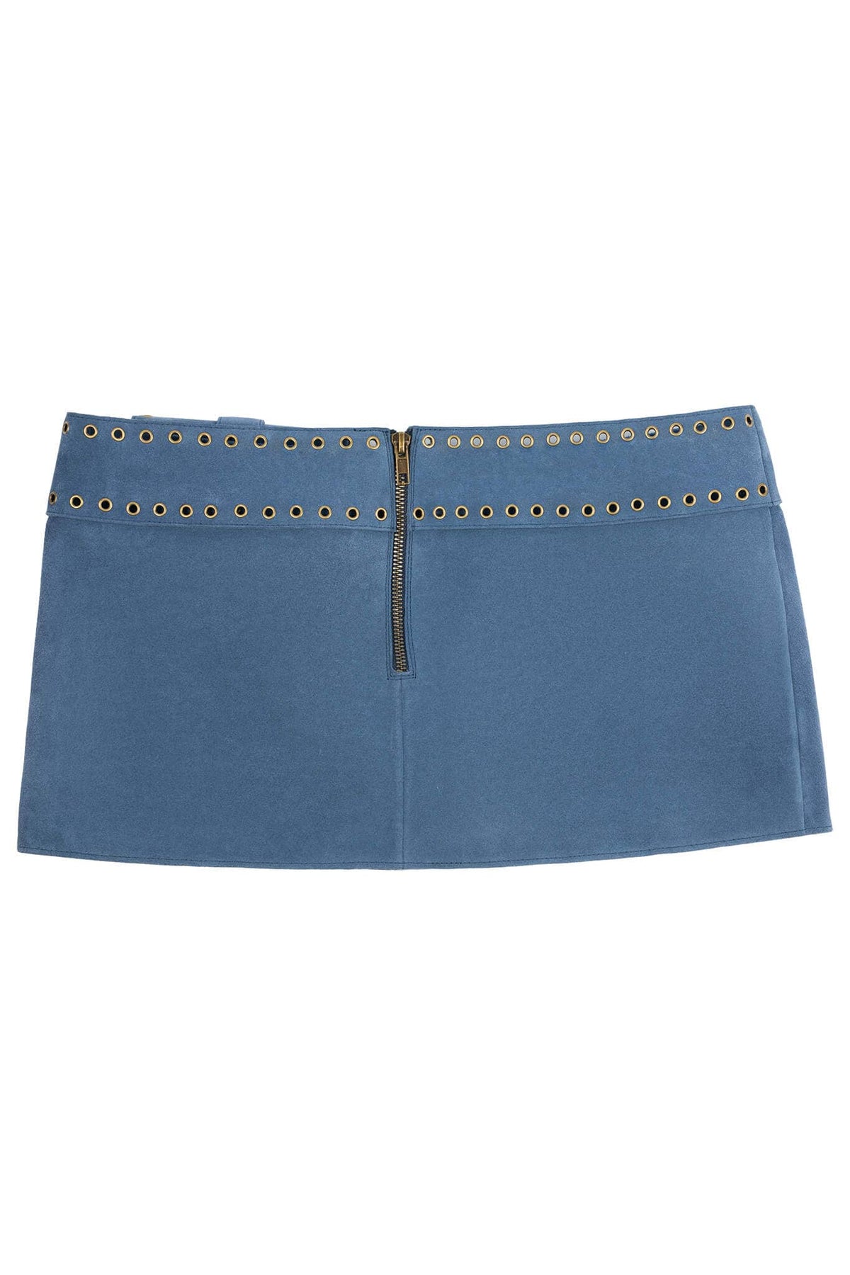 BOLSITA Jeffrey Campbell Mini Skirt Blue Suede