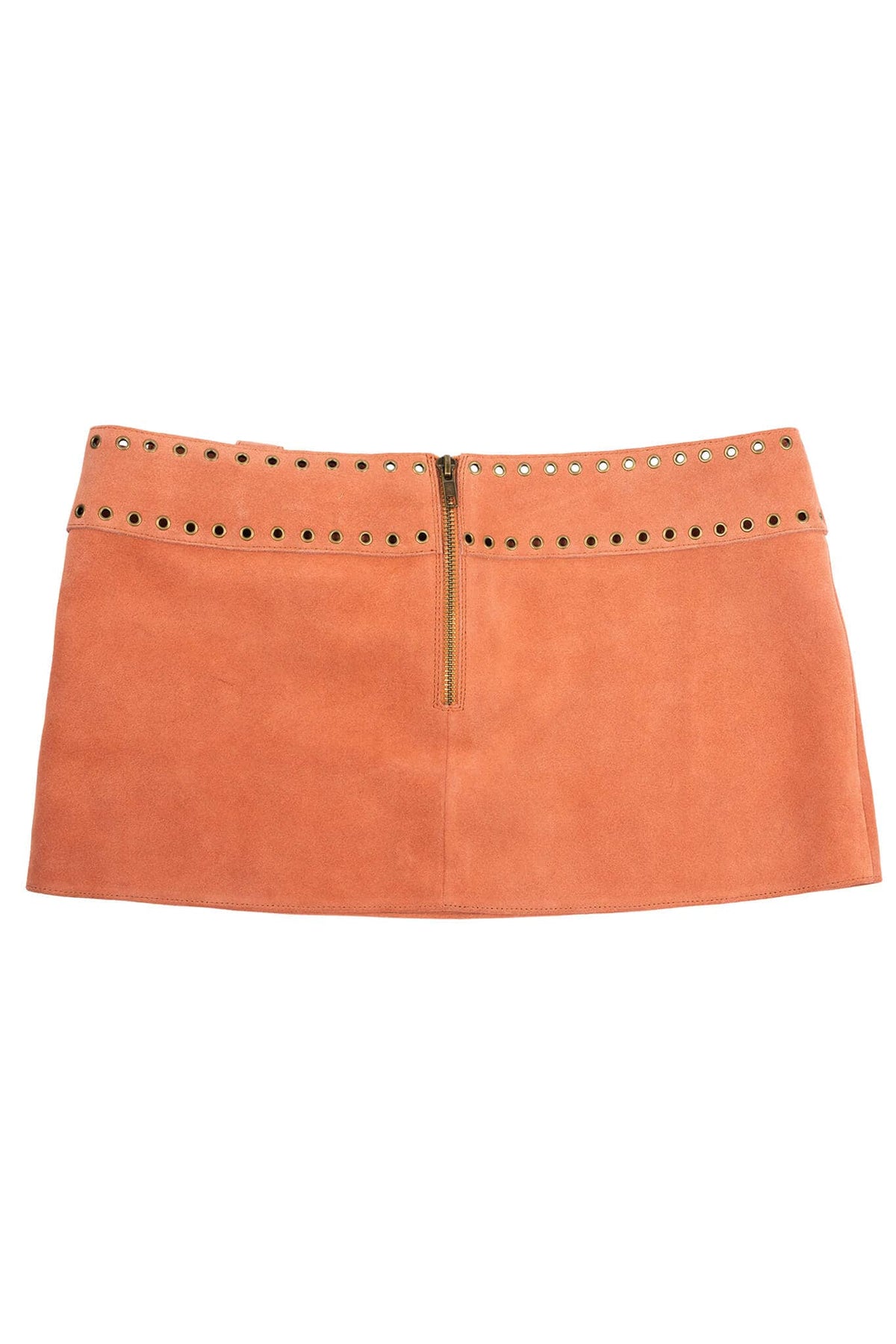 BOLSITA Jeffrey Campbell Mini Skirt Peach Suede