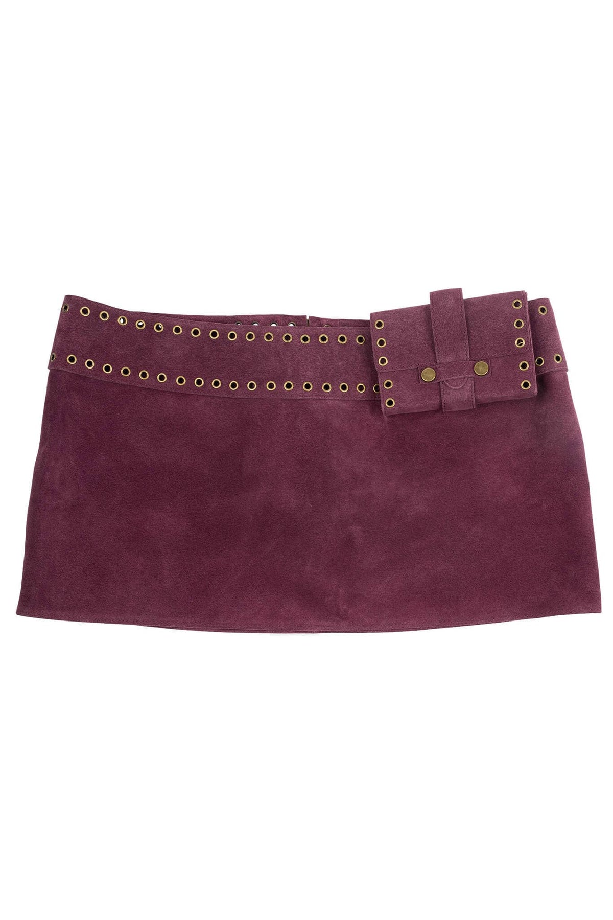 BOLSITA Jeffrey Campbell Mini Skirt Berry Suede 