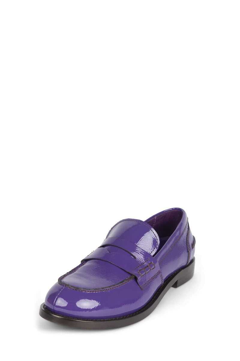 BOOKS-2 Jeffrey Campbell Loafer Purple Crinkle Patent
_hover