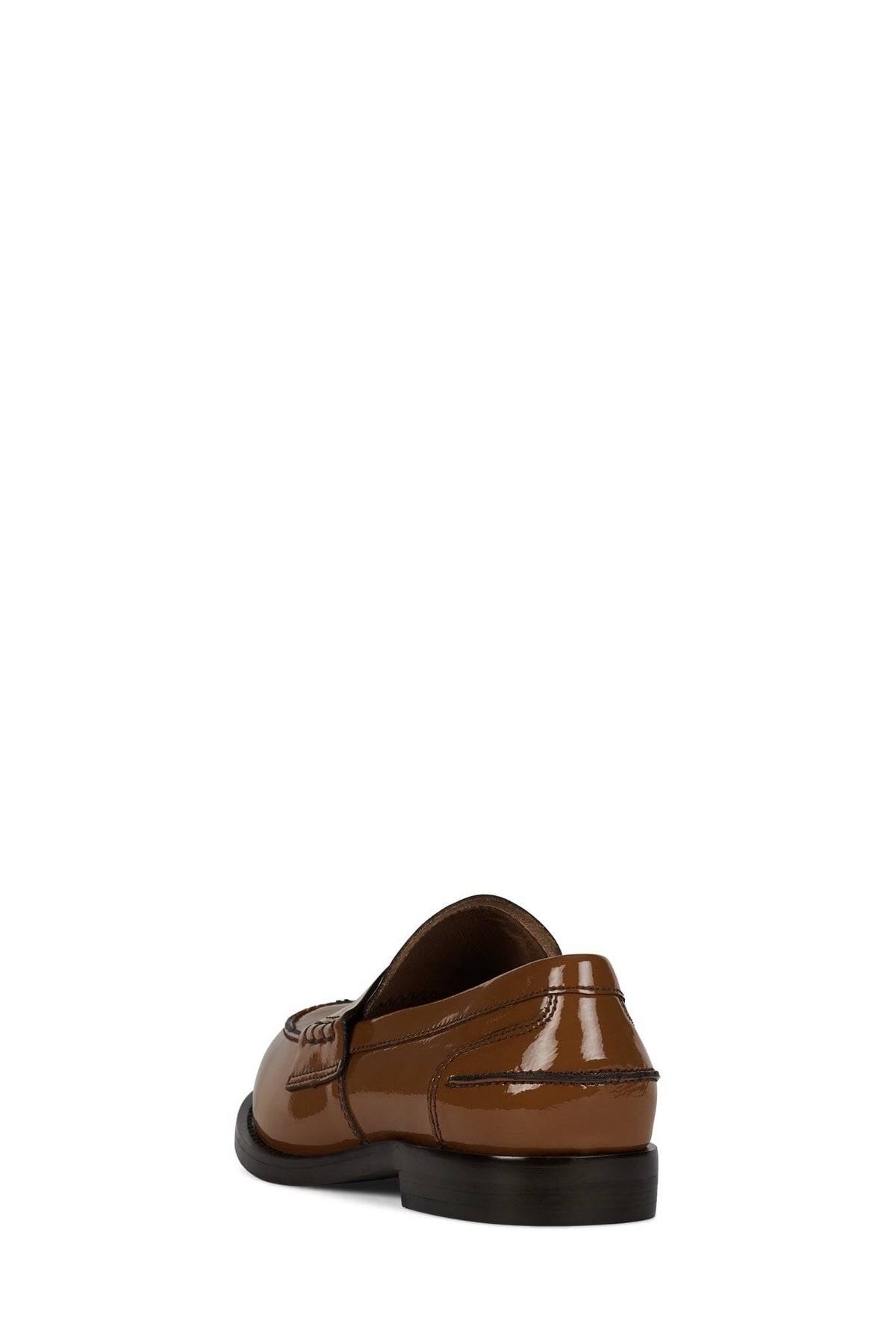 BOOKS-2 Jeffrey Campbell Loafer Caramel Crinkle Patent