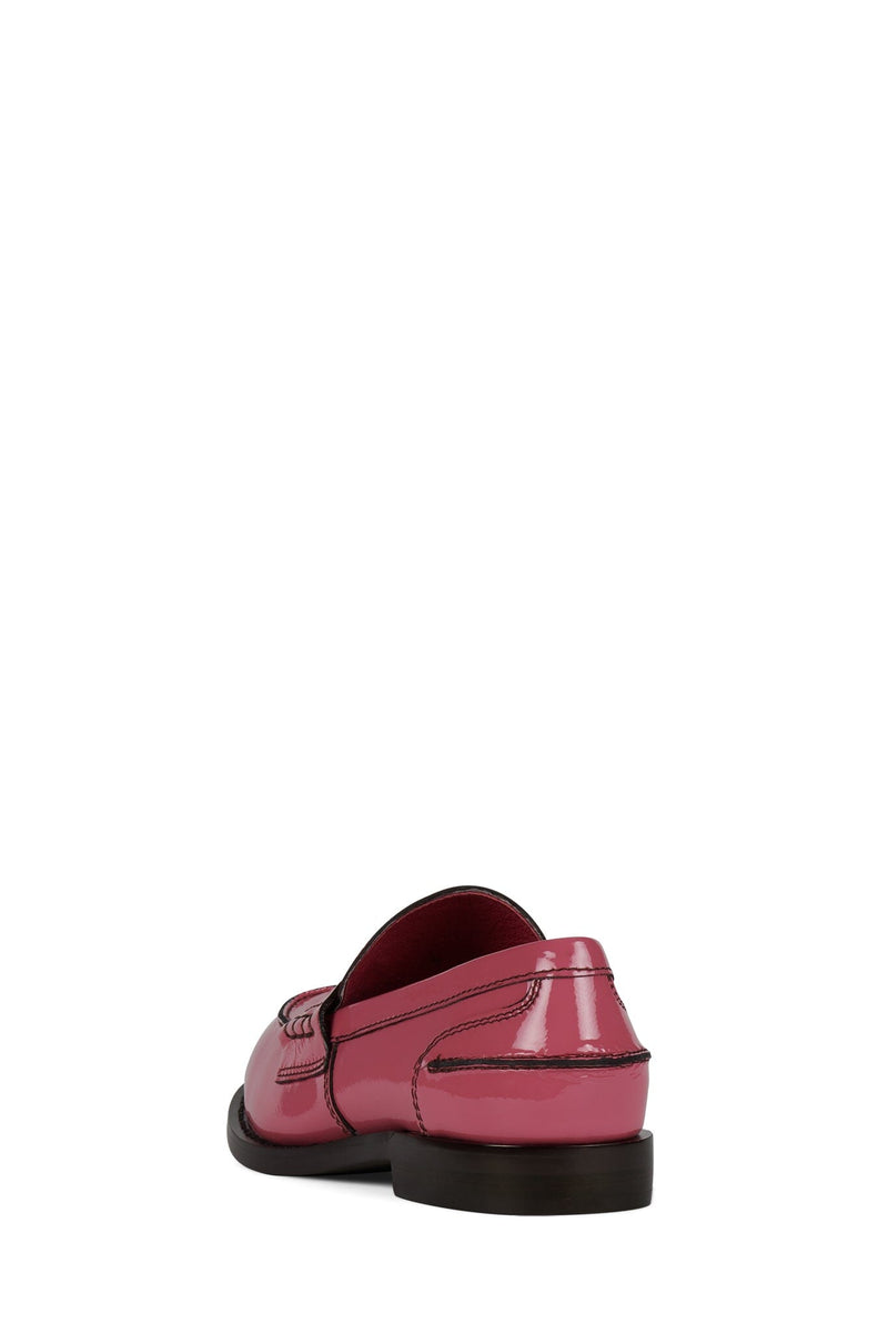 BOOKS-2 Jeffrey Campbell Loafer Pink Crinkle Patent