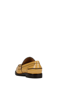 BOOKS-2 Jeffrey Campbell Loafer Yellow Crinkle Patent