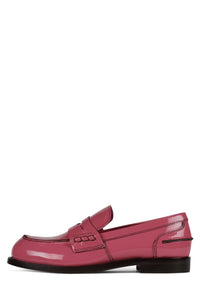 BOOKS-2 Jeffrey Campbell Loafer Pink Crinkle Patent