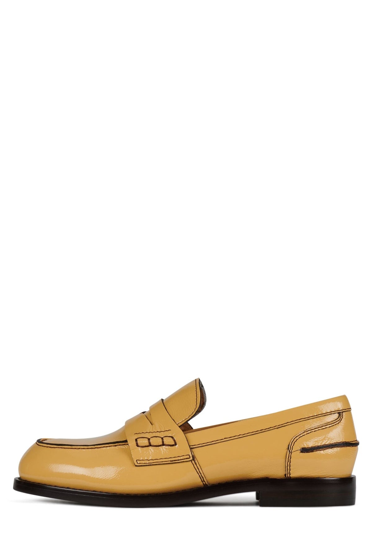 BOOKS-2 Jeffrey Campbell Loafer Yellow Crinkle Patent