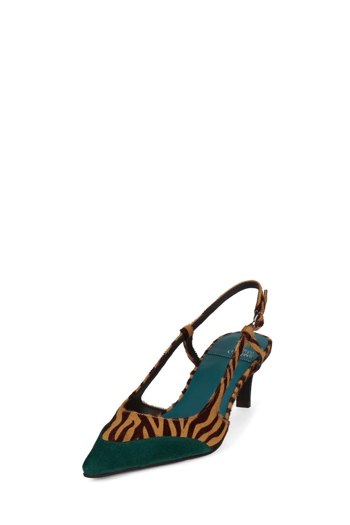 BOOSHKY-F Jeffrey Campbell Slingback Heel Beige Zebra Turquoise _hover