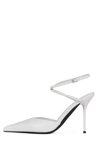 BORDEAUX Jeffrey Campbell Heeled Sandal White