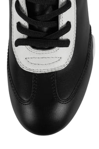 BOXING-LO Jeffrey Campbell Mid-Calf Black White