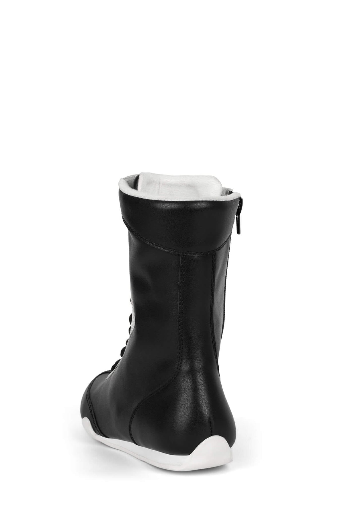 BOXING-LO Jeffrey Campbell Mid-Calf Black White