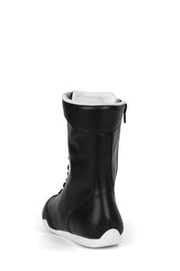 BOXING-LO Jeffrey Campbell Mid-Calf Black White