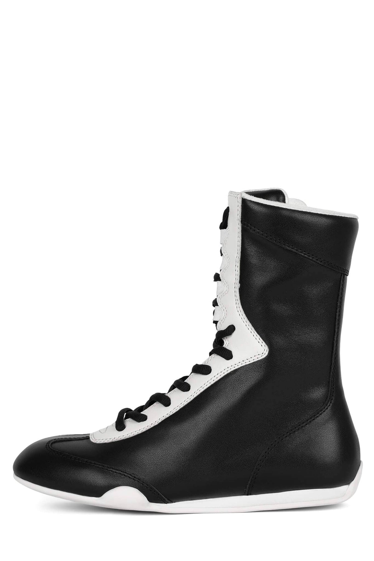 BOXING-LO Jeffrey Campbell Mid-Calf Black White