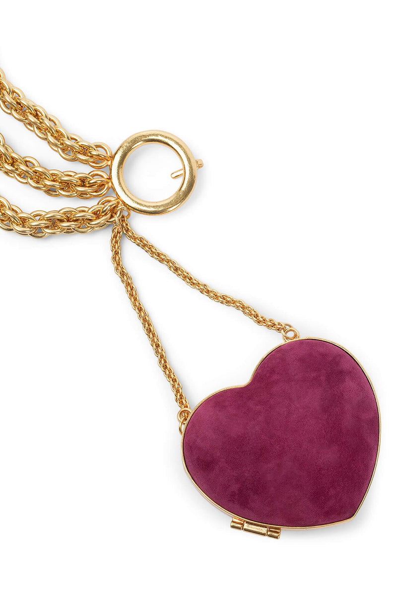 BPM Jeffrey Campbell Belt Fuchsia Suede Gold