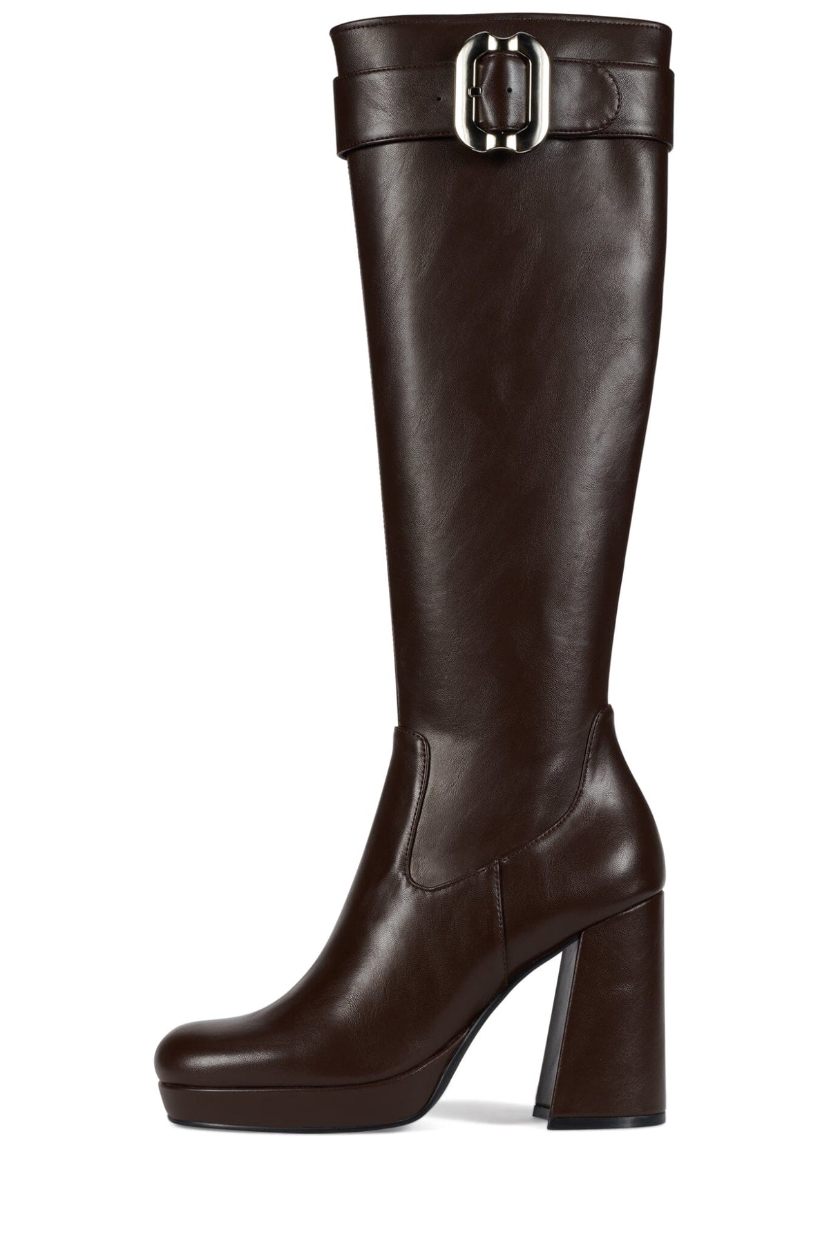 BRATTY-K Jeffrey Campbell Knee-High Boot Coffee Stretch