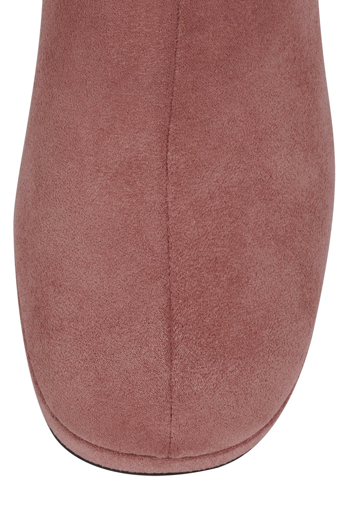 BRATTY-LO Jeffrey Campbell Mid-Calf Boot Dusty Rose Suede