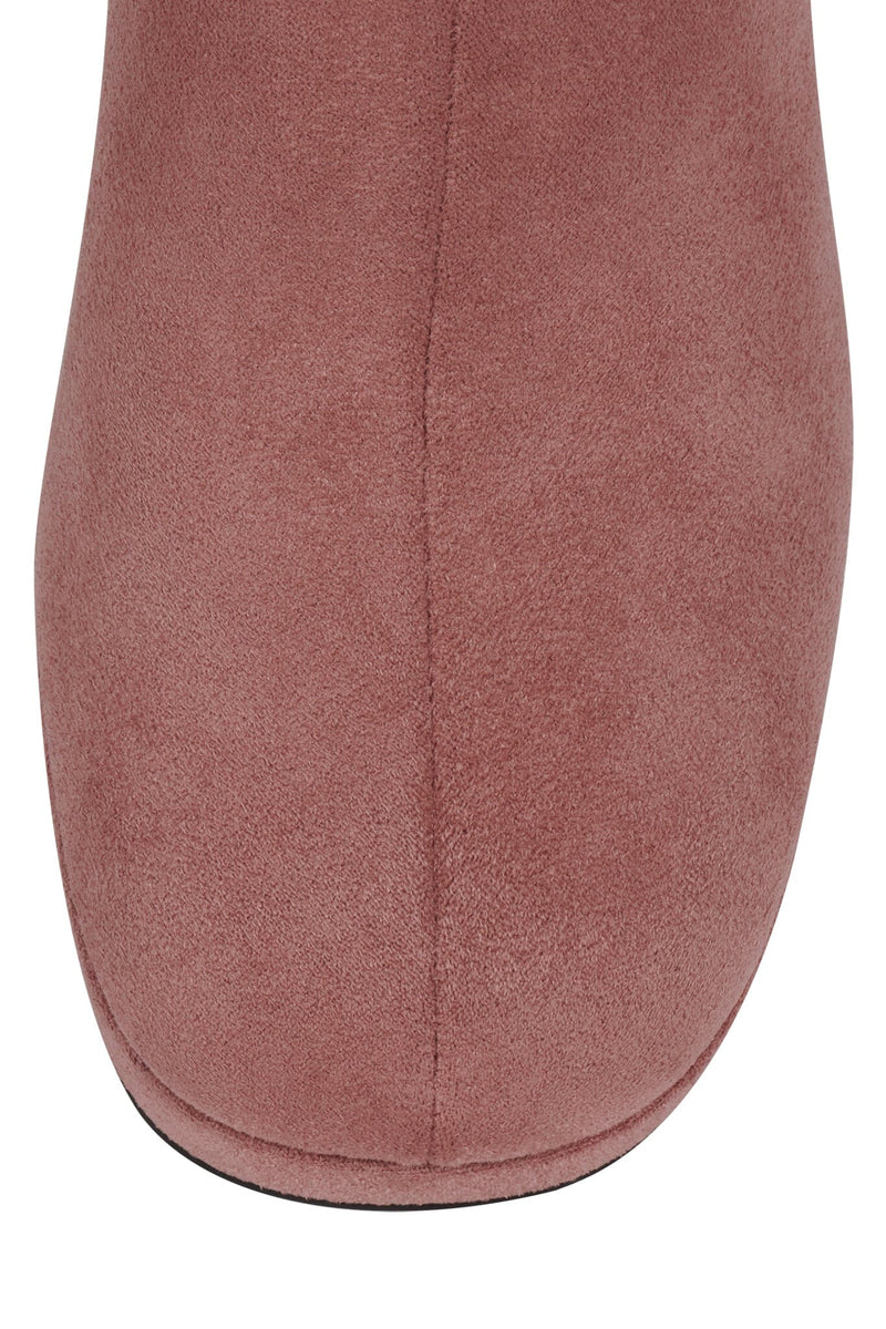BRATTY-LO Jeffrey Campbell Mid-Calf Boot Dusty Rose Suede