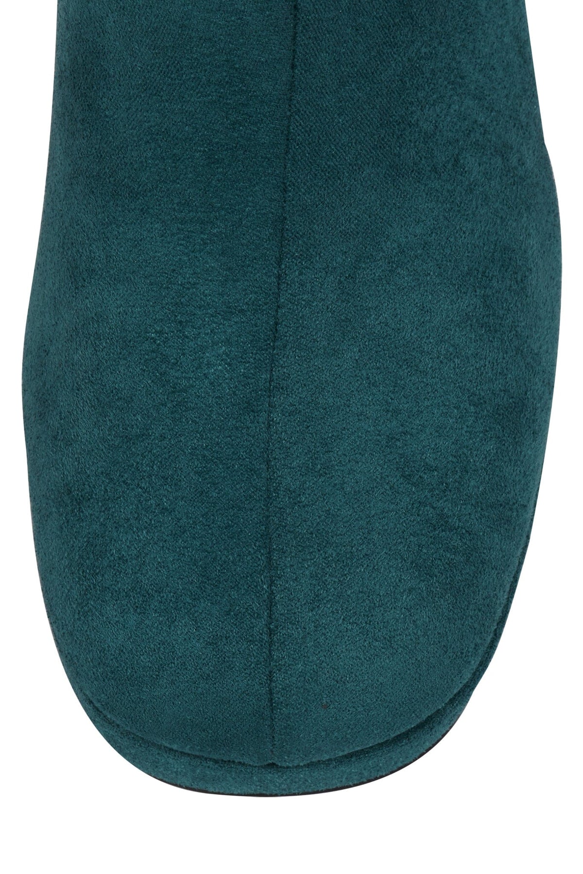 BRATTY-LO Jeffrey Campbell Mid-Calf Boot Turquoise Suede