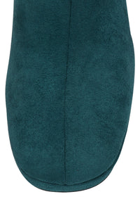 BRATTY-LO Jeffrey Campbell Mid-Calf Boot Turquoise Suede