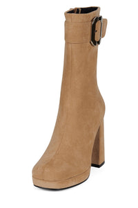 BRATTY-LO Jeffrey Campbell Mid-Calf Boot Beige Suede
_hover