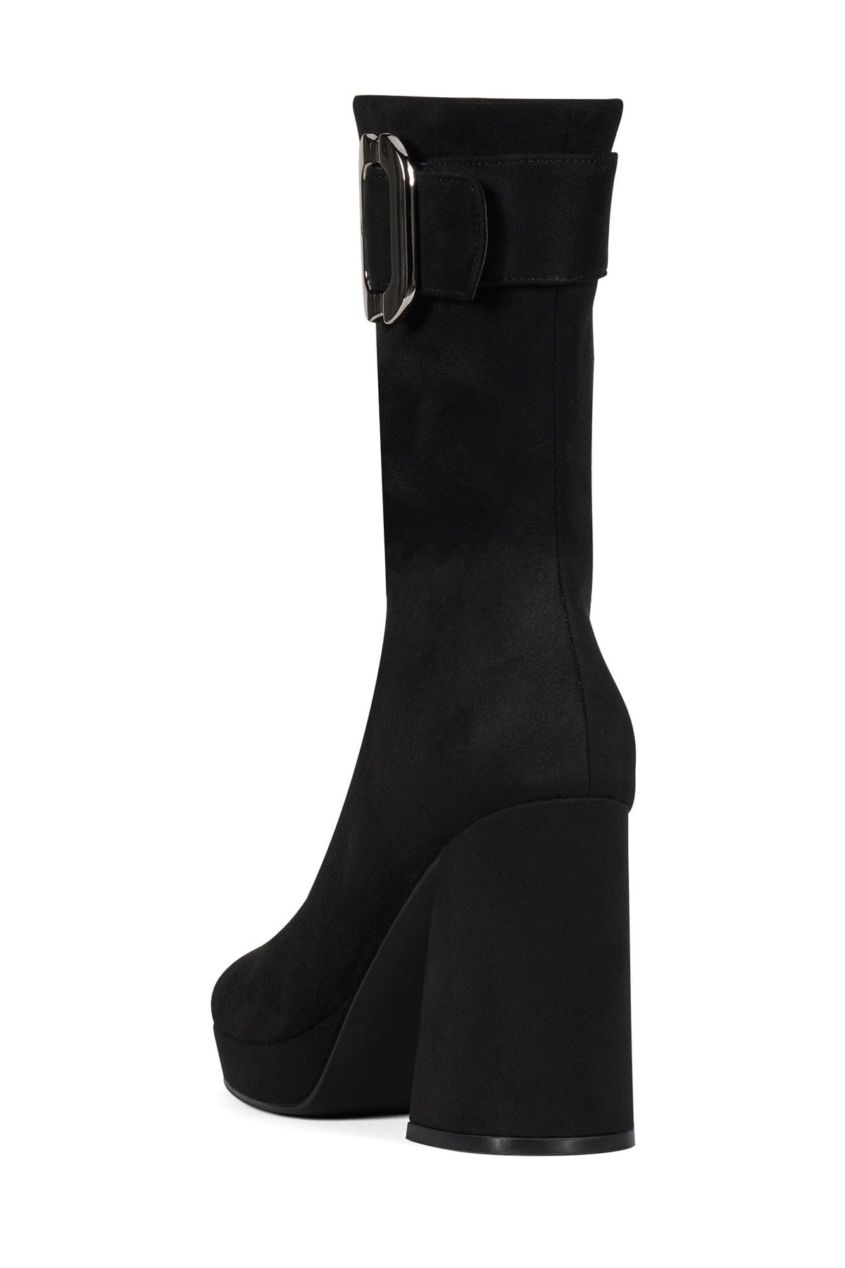 BRATTY-LO Jeffrey Campbell Mid-Calf Boot Black Suede