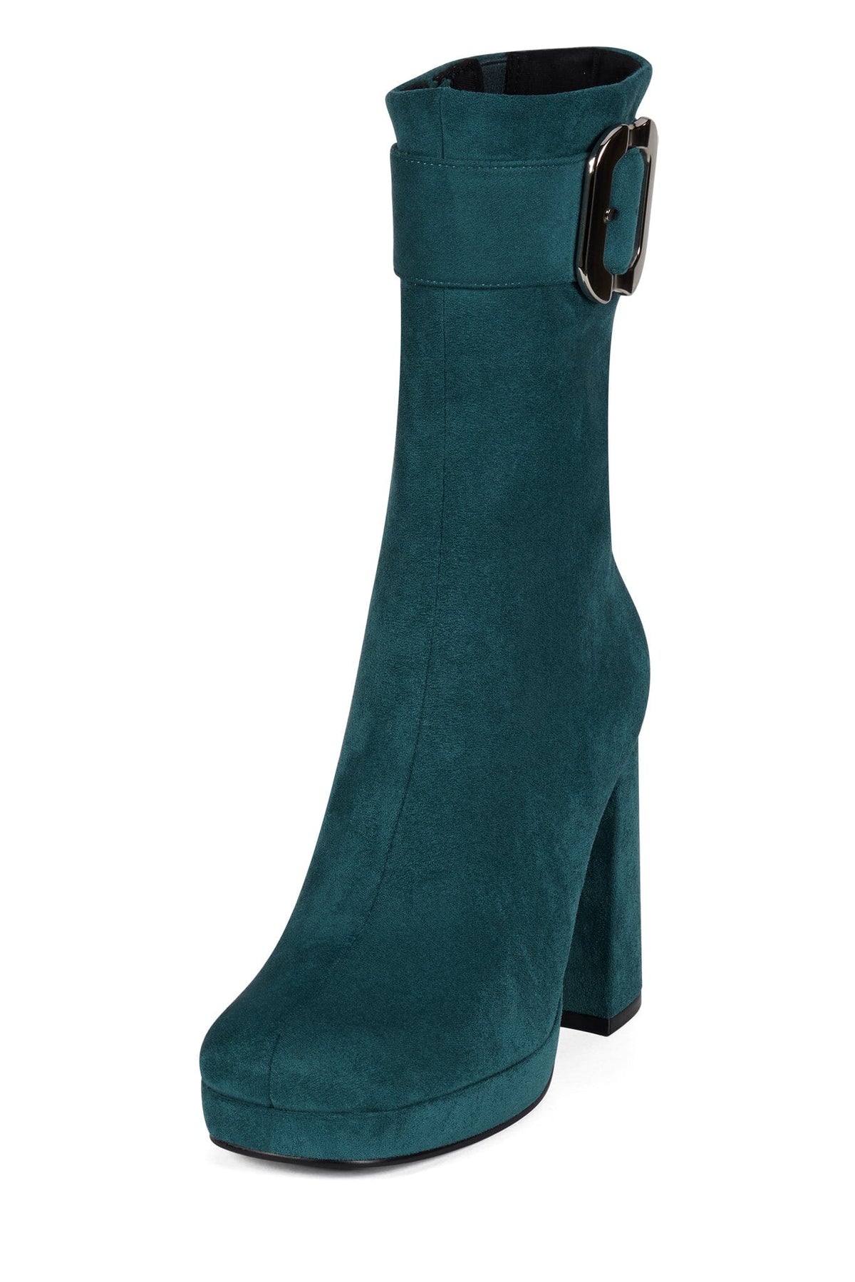BRATTY-LO Jeffrey Campbell Mid-Calf Boot Turquoise Suede
_hover