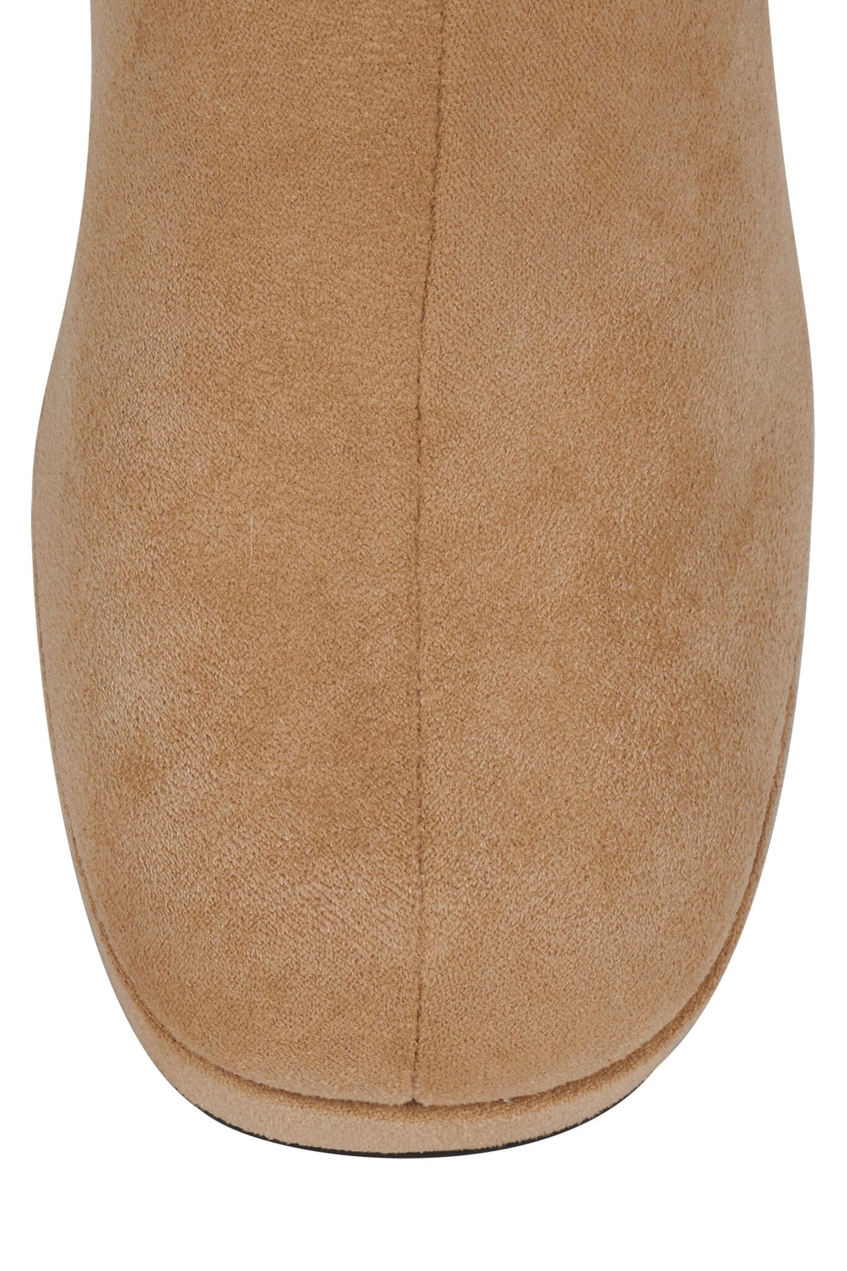 BRATTY-LO Jeffrey Campbell Mid-Calf Boot Beige Suede