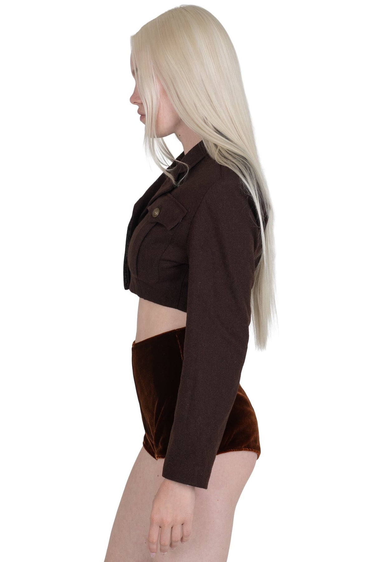 BRIGADIER Jeffrey Campbell Jacket Brown Tweed