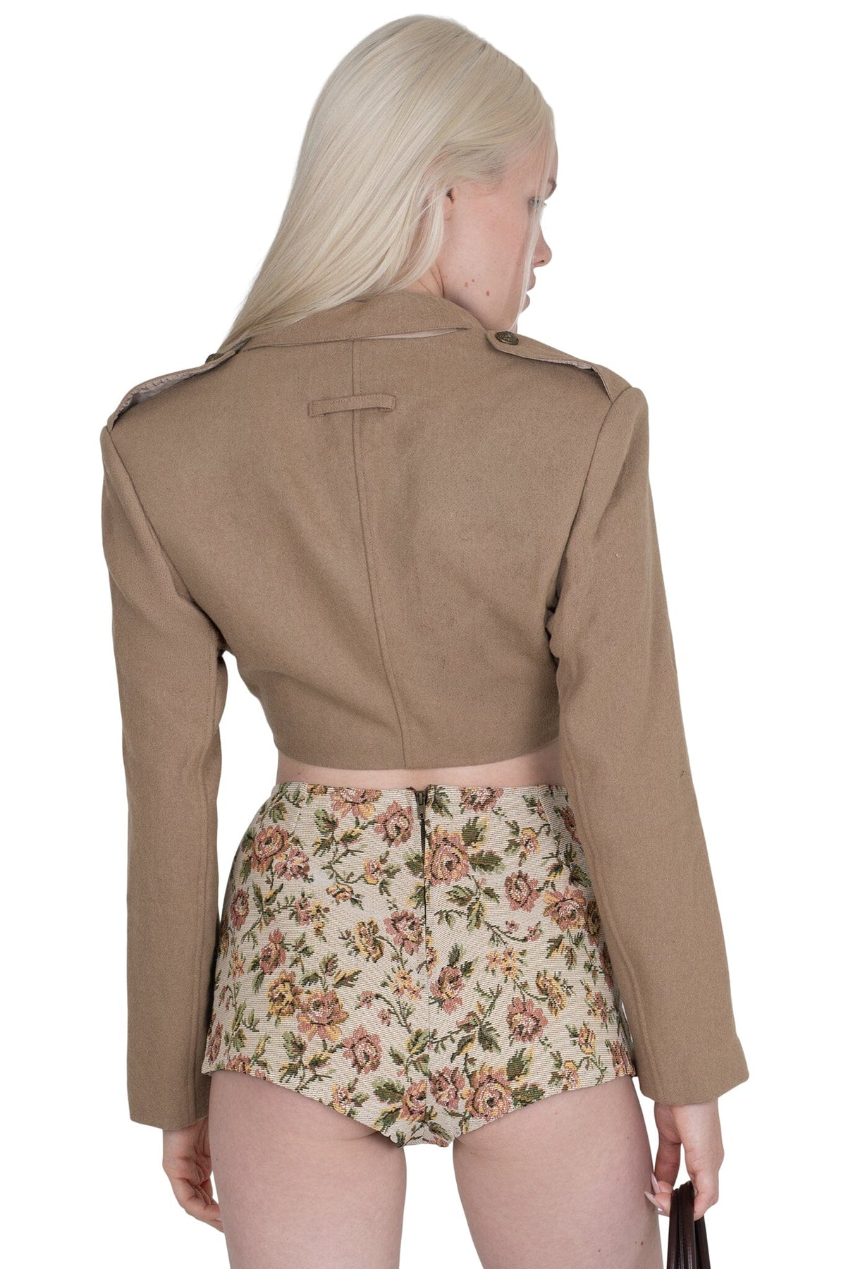 BRIGADIER Jeffrey Campbell Jacket Beige Tweed _hover