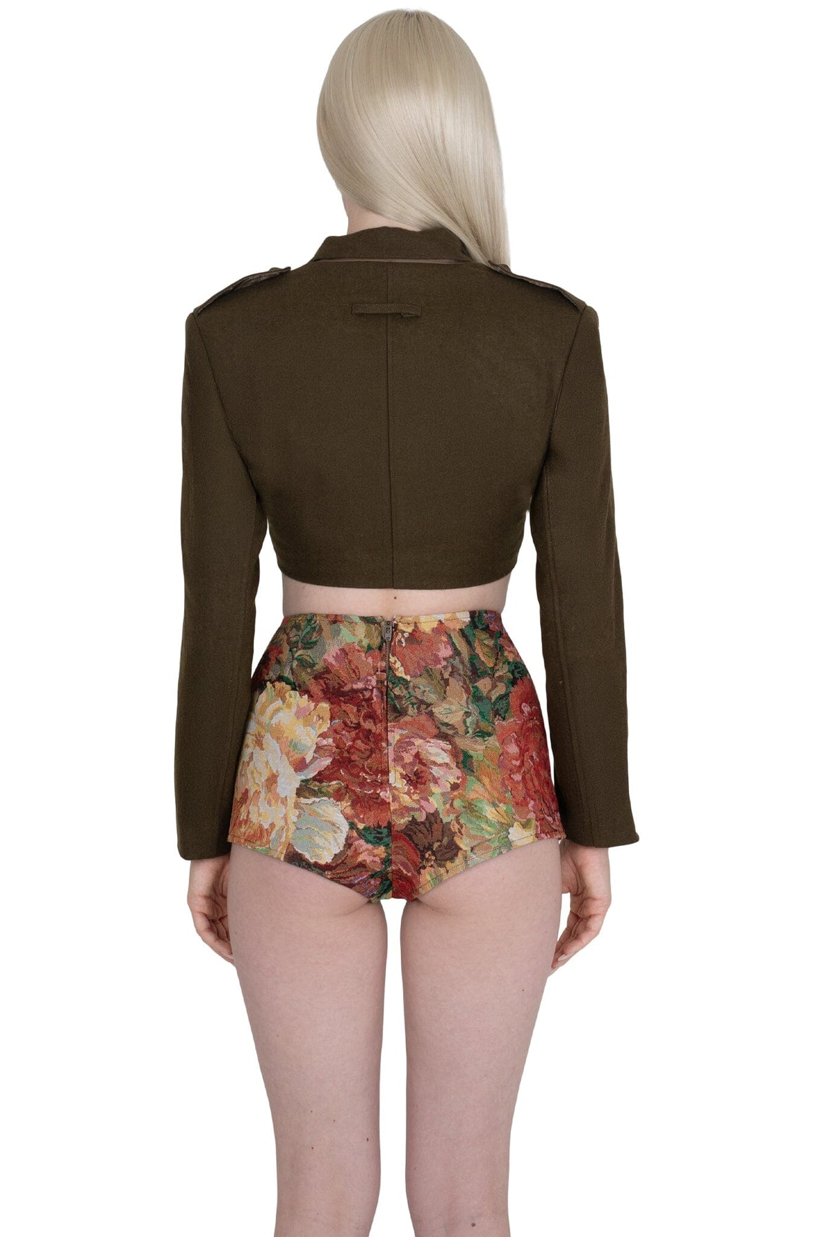 BRIGADIER Jeffrey Campbell Jacket Khaki Tweed _hover