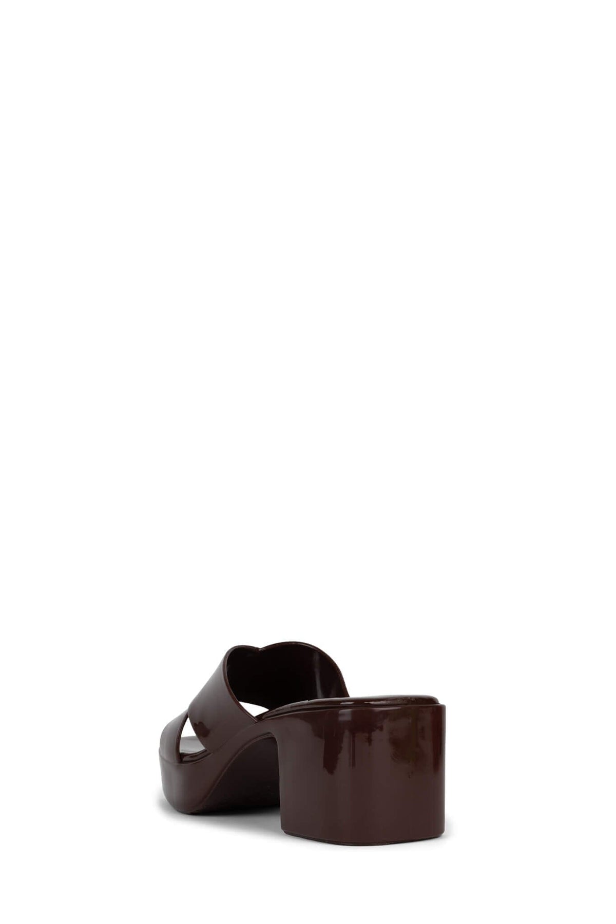 BUBBLEGUM Jeffrey Campbell Jelly Platform Sandals Brown Shiny