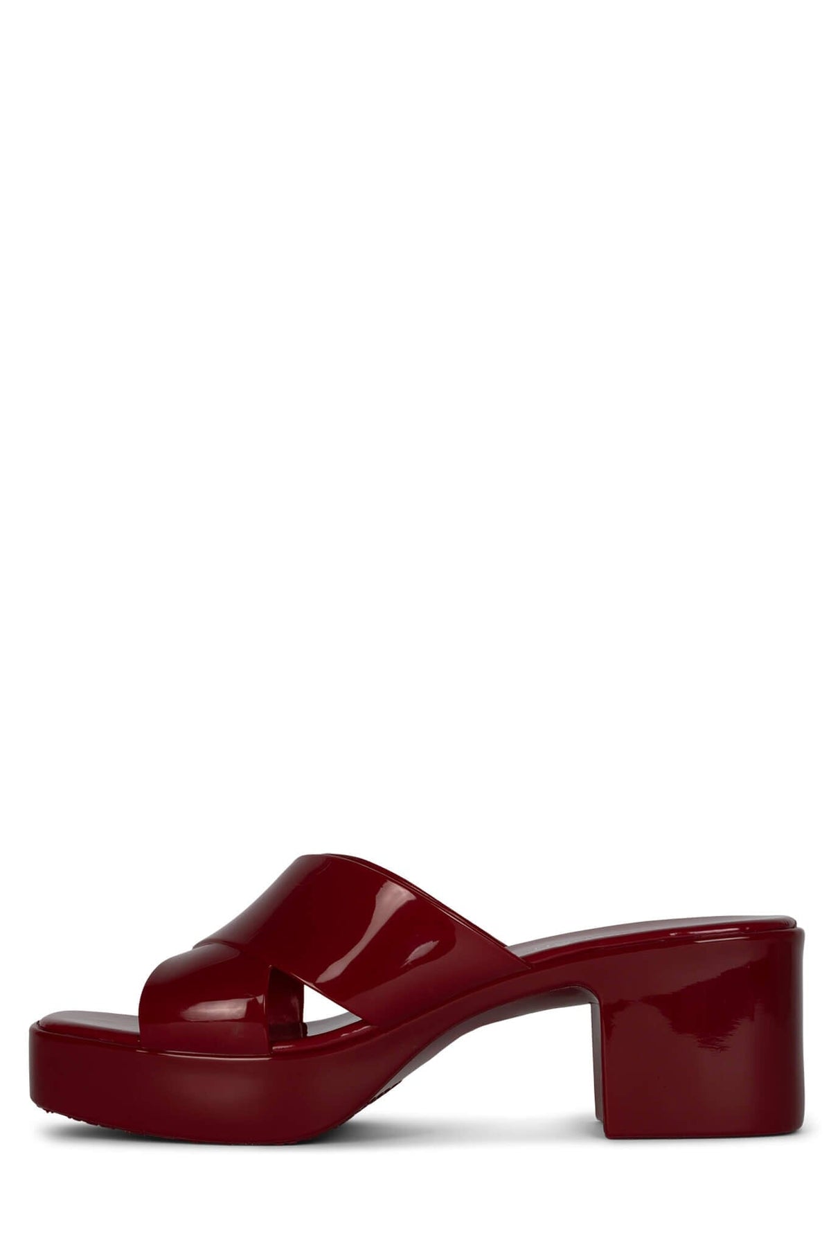 BUBBLEGUM Jeffrey Campbell Platform Sandals Cherry Red Shiny