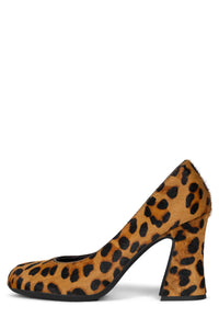 BUXOM-F Jeffrey Campbell Pump Tan Brown Cheetah