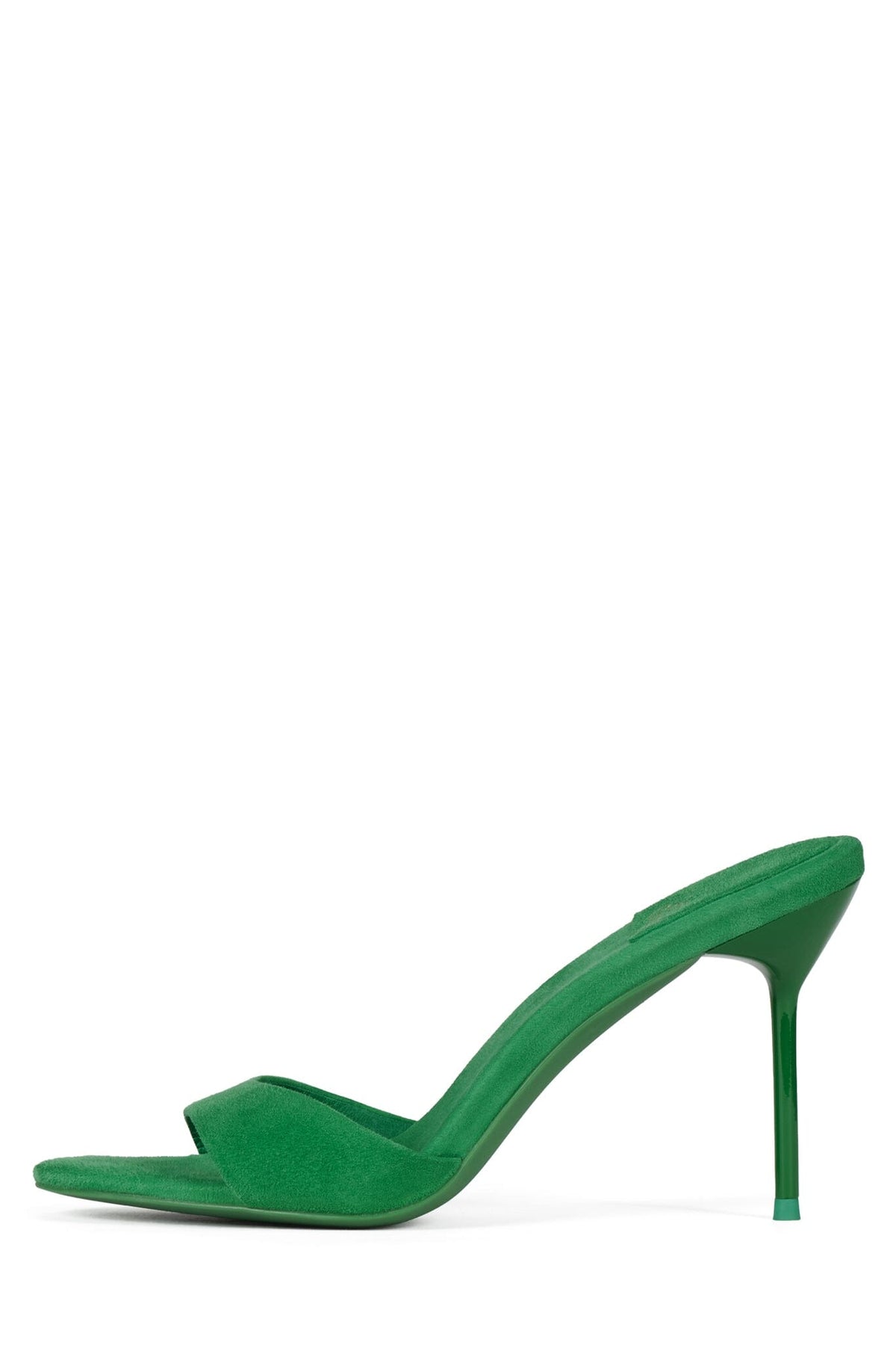 CE-SOIRE-2 Jeffrey Campbell Heeled Sandal Green Suede